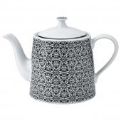 картинка HEMBJUDEN ХЕМБЬЮДЕН Чайник заварочный - белый/черный 0.8 л от магазина Wmart