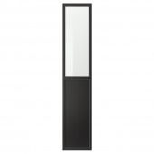 картинка OXBERG ОКСБЕРГ Панельн/стеклян дверца - черно-коричневый 40x192 см от магазина Wmart