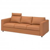 картинка VIMLE ВИМЛЕ 3-местный диван - с изголовьем/Гранн/Бумстад золотисто-коричневый от магазина Wmart