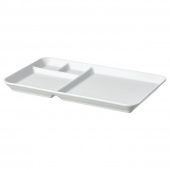 картинка ИКЕА/365+ Тарелка с отделениями, белый, 31x19 см от магазина Wmart
