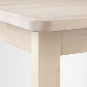 НОРРОКЕР Барный стол, береза, 74x74 см