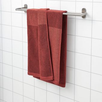 картинка HIMLEÅN ХИМЛЕОН Банное полотенце - коричнево-красный/меланж 70x140 см от магазина Wmart