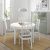 картинка БЬЮРСТА / ЭКЕДАЛЕН Стол и 4 стула, белый, Рамна Оррста светло-серый, 115 см от магазина Wmart