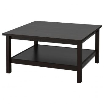 картинка HEMNES ХЕМНЭС Журнальный стол - черно-коричневый 90x90 см от магазина Wmart