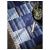 ТРАНГЕТ Ковер безворсовый, ручная работа различн оттенки синего, 170x240 см