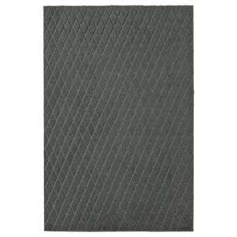 картинка ÖSTERILD ОСТЕРИЛЬД Придверный коврик для дома - темно-серый 60x90 см от магазина Wmart