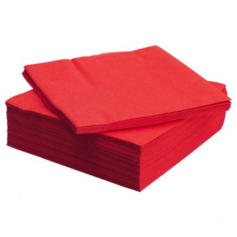 картинка FANTASTISK ФАНТАСТИСК Салфетка бумажная - красный 40x40 см от магазина Wmart