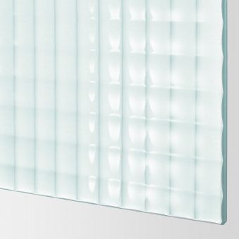 ПАКС Гардероб, белый, Нюкирха закаленное стекло,орнамент «клетка», 200x66x236 см