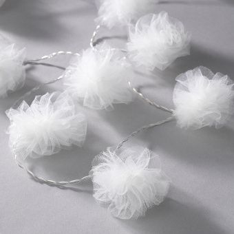 ЛИВСОР Гирлянда, 24 светодиода, для помещений, тюль белый