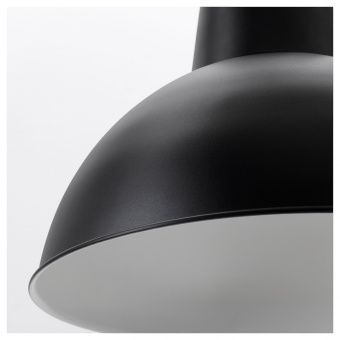 СКУРУП Подвесной светильник, черный, 38 см