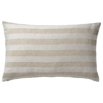 ХЕДДАМАРИА Чехол на подушку, неокрашенный, в полоску, 40x65 см