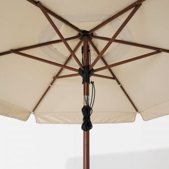 картинка БЕТСО / ВОРХОЛЬМЕН Зонт от солнца, коричневый под дерево, бежевый, 300 см от магазина Wmart