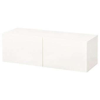картинка BESTÅ БЕСТО Комбинация настенных шкафов - белый/Лаппвикен белый 120x42x38 см от магазина Wmart