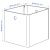 КУГГИС Контейнер, белый, 30x30x30 см