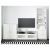 картинка БРИМНЭС Шкаф для ТВ, комбинация, белый, 258x41x190 см от магазина Wmart