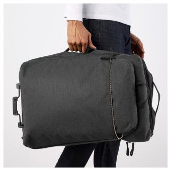 ФОРЕНКЛА Сумка на колесиках и рюкзак, темно-серый