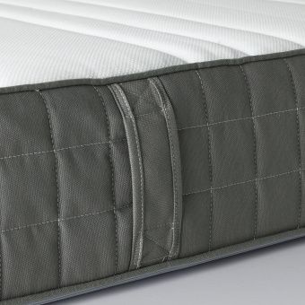 картинка ХОВОГ Матрас с пружинами карманного типа, жесткий, темно-серый, 160x200 см от магазина Wmart