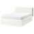картинка БРИМНЭС Каркас кровати с изголовьем, белый, Лурой, 160x200 см от магазина Wmart