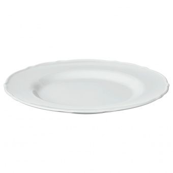 УППЛАГА Тарелка десертная, белый, 22 см
