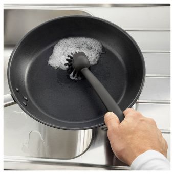 РИННИГ Щетка для мытья посуды, серый