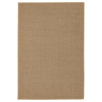 картинка HELLESTED ХЕЛЛЕСТЕД Ковер безворсовый - неокрашенный/коричневый 133x195 см от магазина Wmart