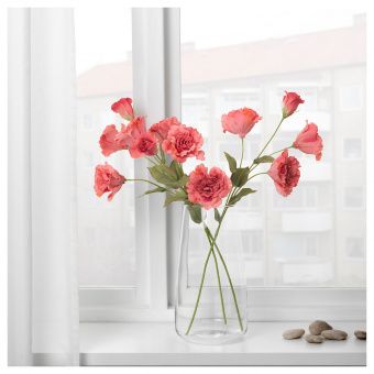 СМИККА Цветок искусственный, Лизиантус, темно-розовый, 60 см