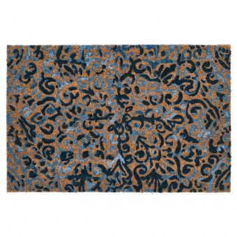 картинка ÄNGSKLOCKA ЭНГСКЛОККА Придверный коврик - неокрашенный/синий 40x60 см от магазина Wmart