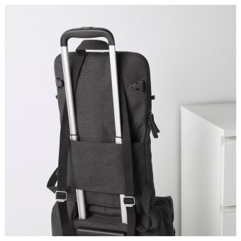 ФОРЕНКЛА Сумка на колесиках и рюкзак, темно-серый