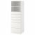 картинка СМОСТАД / ОПХУС Стеллаж, белый белый, с 6 ящиками, 60x55x180 см от магазина Wmart