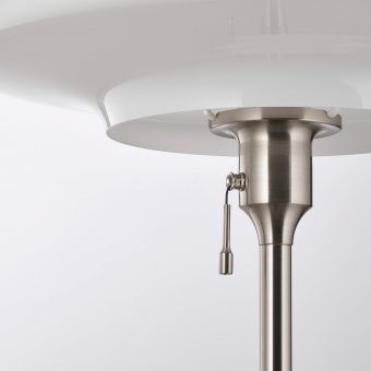 картинка ТЭЛЛЬБЮН Светильник напольный, никелированный, молочный стекло, 135 см от магазина Wmart