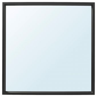 картинка NISSEDAL НИССЕДАЛЬ Зеркало - черный 65x65 см от магазина Wmart