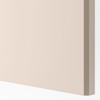 картинка ПАКС / РЕИНСВОЛЛ/ВИКЕДАЛ Гардероб, комбинация, белый, серо-бежевый зеркальное стекло, 200x60x236 см от магазина Wmart