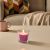 картинка СИНЛИГ Ароматическая свеча в стакане, Вишневый, ярко-розовый, 9 см от магазина Wmart