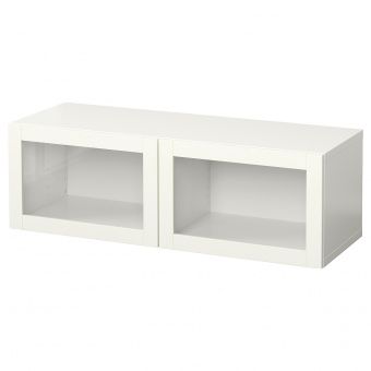 картинка BESTÅ БЕСТО Комбинация настенных шкафов - белый/Синдвик белый 120x42x38 см от магазина Wmart