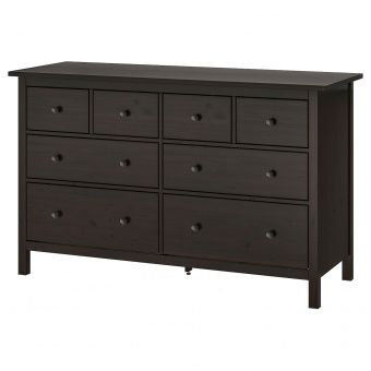 картинка HEMNES ХЕМНЭС Комод с 8 ящиками - черно-коричневый 160x96 см от магазина Wmart