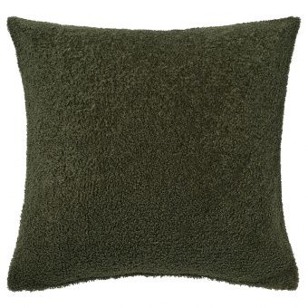 картинка KRYDDBUSKE КРЮДДБУСКЕ Чехол на подушку - темно-зеленый 50x50 см от магазина Wmart