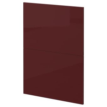 картинка METOD МЕТОД 2 фасада для посудомоечной машины - Калларп глянцевый/темный красно-коричневый 60 см от магазина Wmart