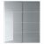 картинка БЬЁРНОЙА Пара раздвижных дверей, серый с эффектом тонировки, 200x236 см от магазина Wmart
