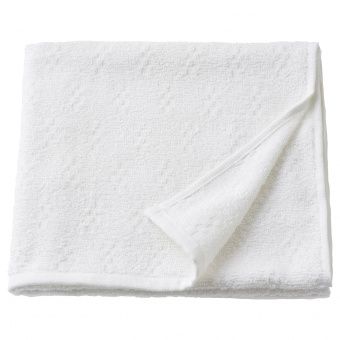 НЭРСЕН Банное полотенце, белый, 55x120 см