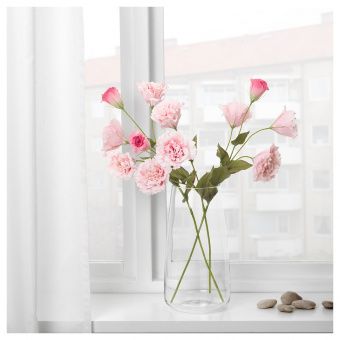 СМИККА Цветок искусственный, Лизиантус, розовый, 60 см