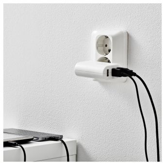 КОПЛА Зарядное устройство/3 USB-порта, белый