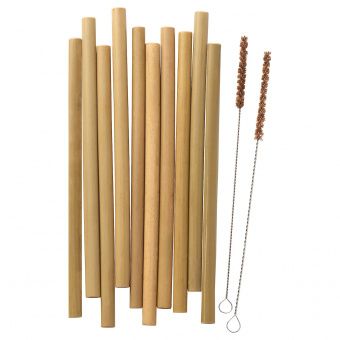 картинка OKUVLIG ОКУВЛИГ Трубочки/чистящие щетки - бамбук/пальма от магазина Wmart