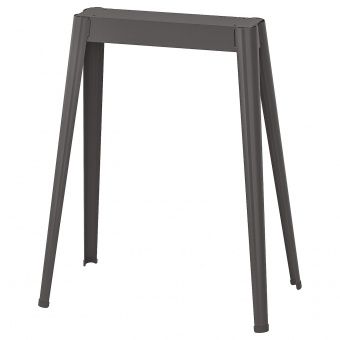 картинка NÄRSPEL НЭРСПЕЛЬ Опора для стола - темно-серый металлический от магазина Wmart