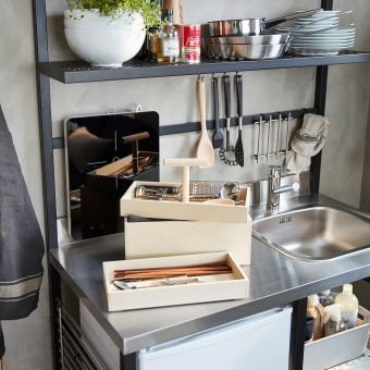 картинка РОВАРОР Ящик-сундук, березовая фанера, 36x18x31 см от магазина Wmart