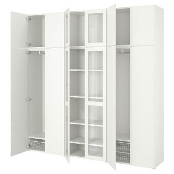 картинка ОПХУС Комбинация для хранения, 12 дверей, белый, Фоннес Вэрд, 240x42x241 см от магазина Wmart