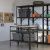картинка БРУР Стол-стеллаж, черный, сосновая фанера, 110x55 см от магазина Wmart