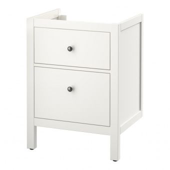 картинка HEMNES ХЕМНЭС Шкаф для раковины с 2 ящ - белый 60x47x83 см от магазина Wmart