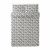 картинка ЛИКТФИББЛА Пододеяльник и 2 наволочки, белый, серый, 200x200/50x70 см от магазина Wmart