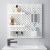 картинка СКОДИС Настенная панель, комбинация, белый, 56x56 см от магазина Wmart