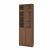 картинка БИЛЛИ Стеллаж с верхними полками/дверьми, коричневый ясеневый шпон, 80x30x237 см от магазина Wmart